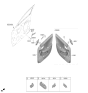 Diagram for Kia K4 Door Handle - 82610GG000DFS
