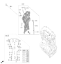 Diagram for Kia K4 Dipstick Tube - 266122J000