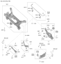 Diagram for Kia K4 Control Arm - 55120BEAA0