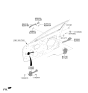 Diagram for Kia K4 Door Handle - 82661GG200
