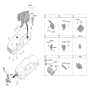 Diagram for Kia K4 Air Bag Control Module - 95910GG000