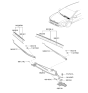 Diagram for Kia K4 Windshield Wiper - 98350G2000
