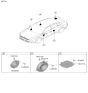 Diagram for Kia K4 Car Speakers - 96330BC000