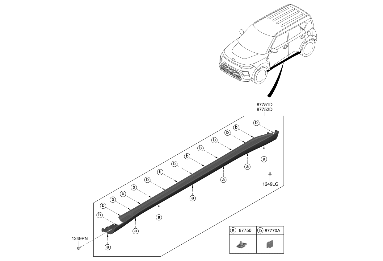 2020 Kia Soul Body Side Moulding Kia Parts Now