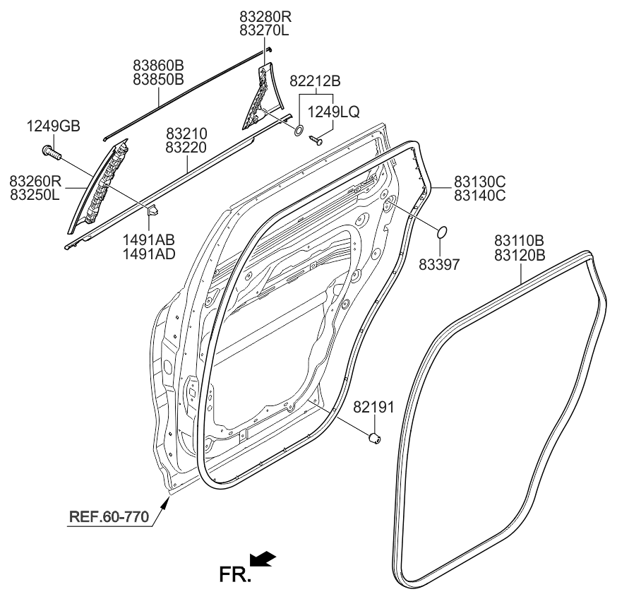 2017 Kia Sorento Rear Door Moulding Kia Parts Now