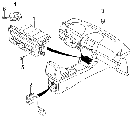 2006 Kia Amanti New Body Style (Produced Before OCT.2006) Heater System-Heater Control