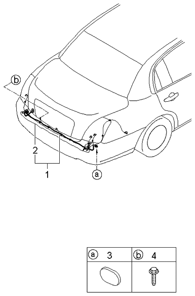 2006 Kia Amanti New Body Style (Produced Before OCT.2006) Trunk Lid Wiring