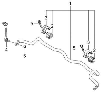 2006 Kia Amanti New Body Style (Produced Before OCT.2006) Stabilizer Bar-Front