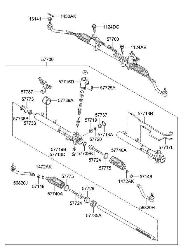 2011 Kia Sorento Power Steering Gear Box Kia Parts Now
