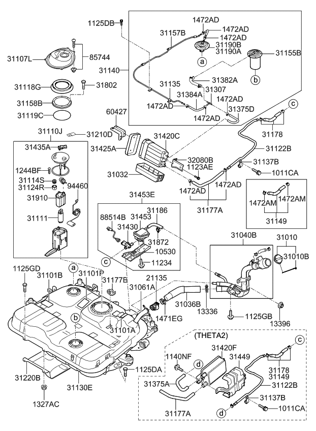 311111G500 Genuine Kia PUMPFUEL