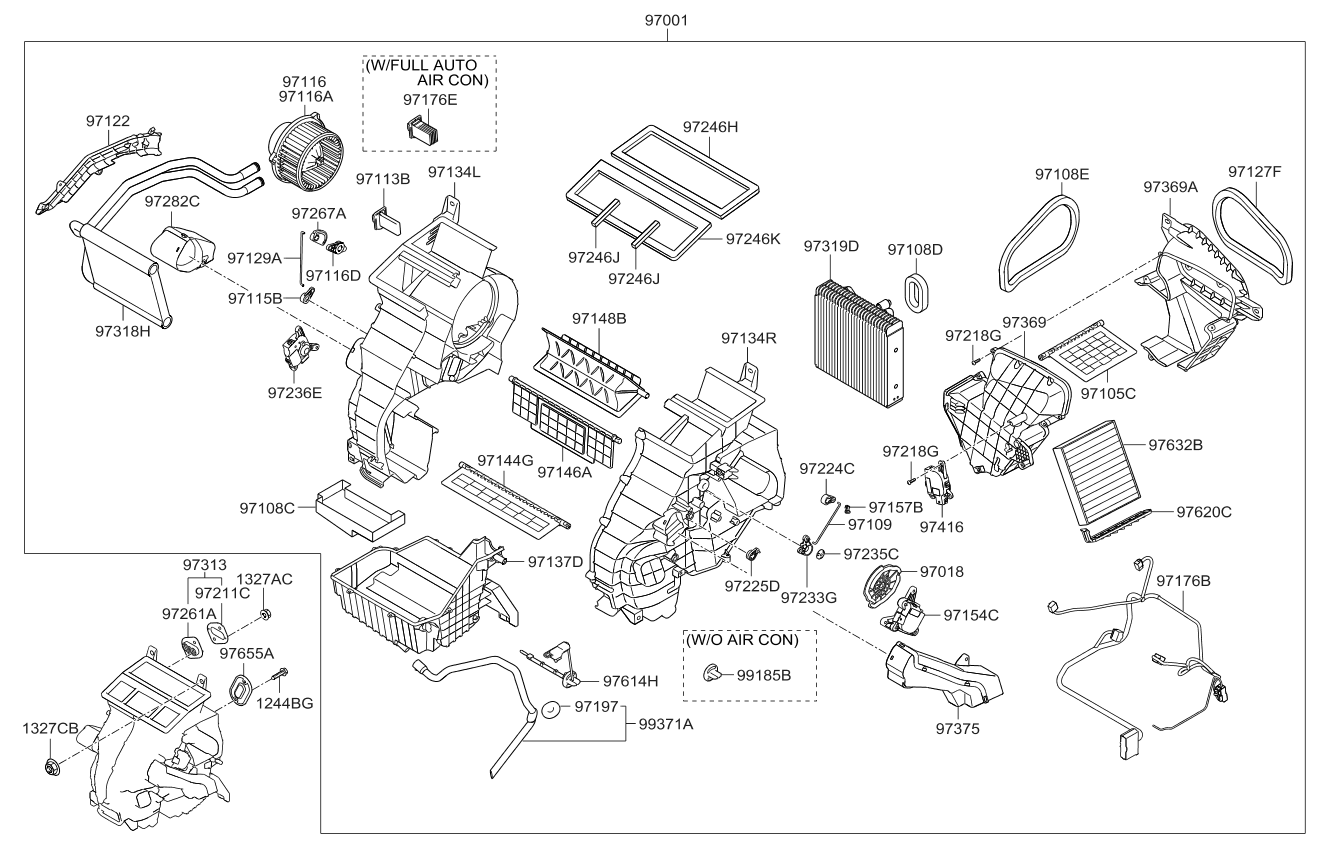 971132K000 Genuine Kia BLOWER MOTOR ASSEMBLY
