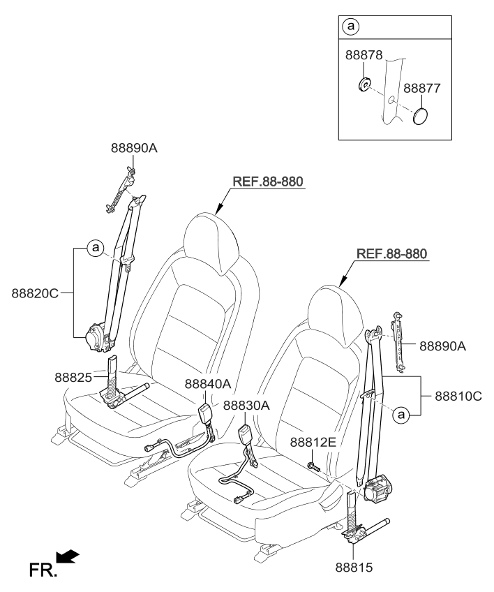 2017 Kia Forte Belt-Front Seat