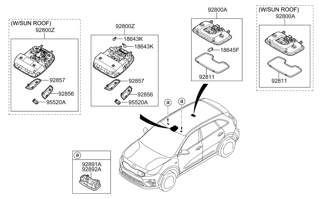 2020 Kia Niro EV Room Lamp Kia Parts Now