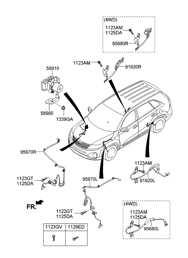 589201U000 Genuine Kia HYDRAULIC MODULE