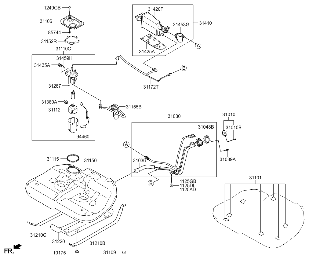 2015 Kia Optima US Made Fuel System Kia Parts Now