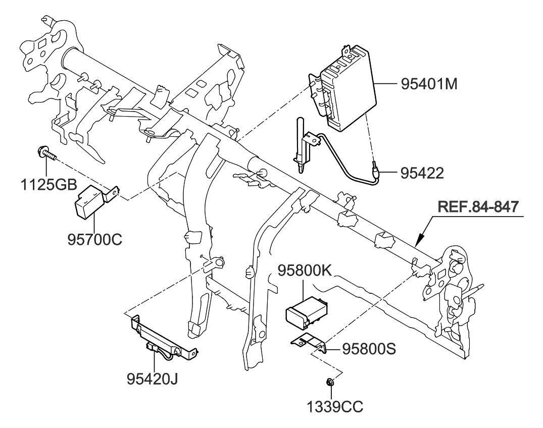 954003W850 Genuine Kia UNIT ASSEMBLYBCM