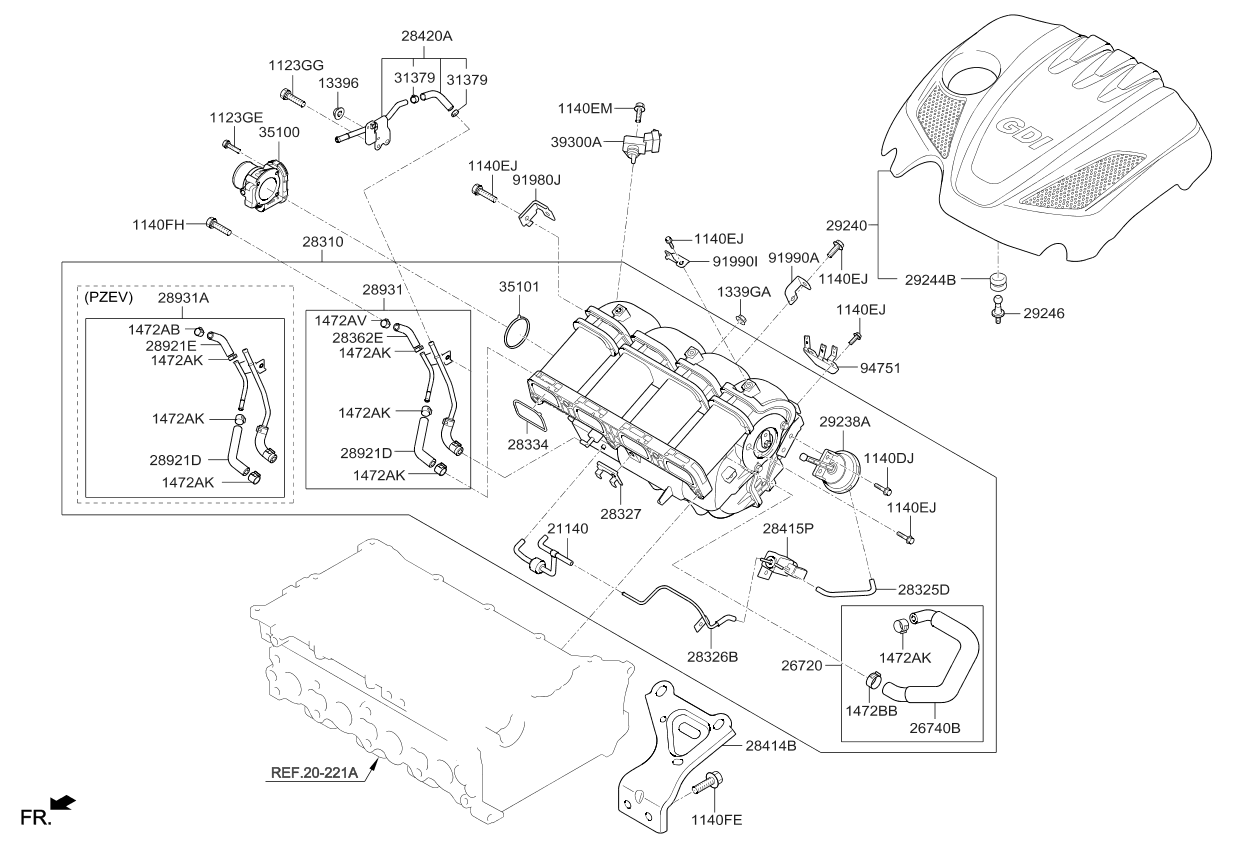 2015 Kia Optima Korean made Intake Manifold Kia Parts Now