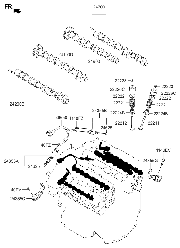 243603C820 Genuine Kia OIL CONTROL VALVE ,E