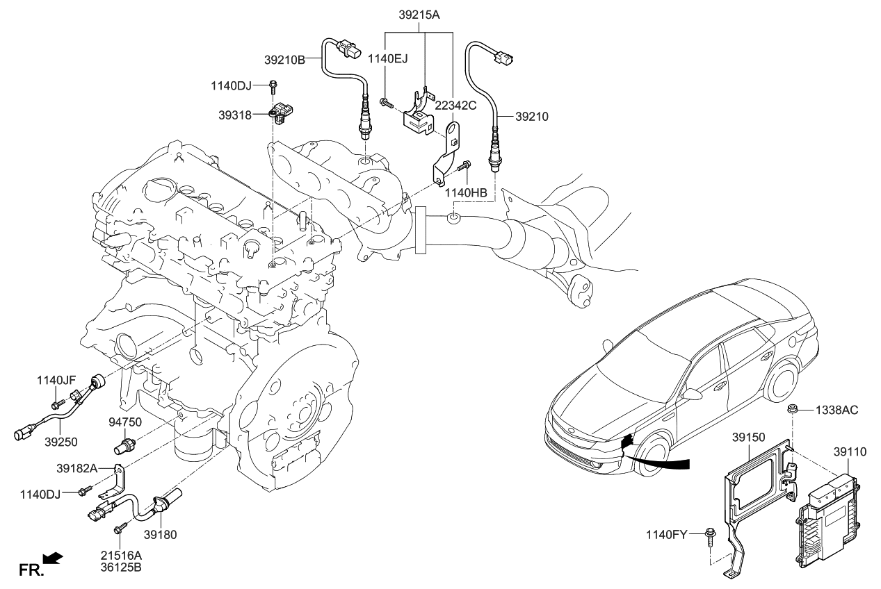 2018 Kia Optima Hybrid Electronic Control Of Engine