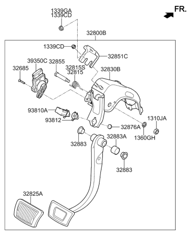 938103s000 Genuine Kia Switch Assembly Stop Lam