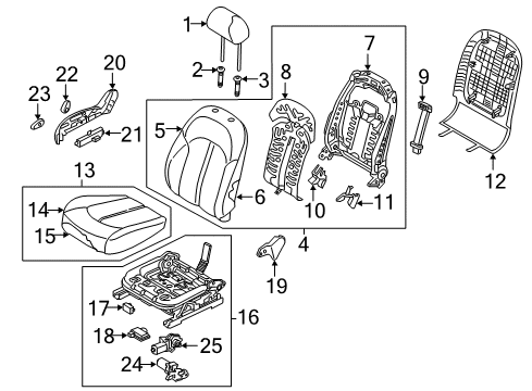 Cushion Assembly-Front Seat Diagram for 88200D5020H2R
