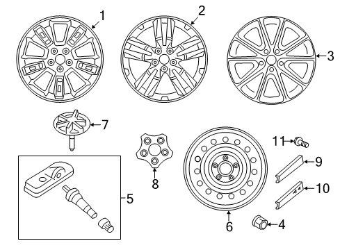 Wheel Assembly-Aluminum Diagram for 52905B2300
