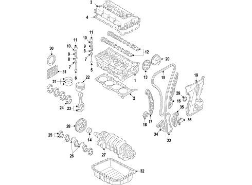 Rod Assembly-Connecting Diagram for 235102G530