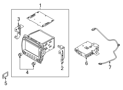 96554B0102 Genuine Kia External Memory-Map