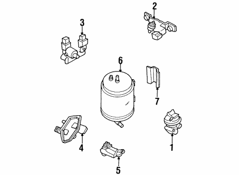 Kia MB6BF20300 Exhaust Gas Recirculation Control Valve MB6BF20300 Kia Exhaust Gas Recirculation Control Valve