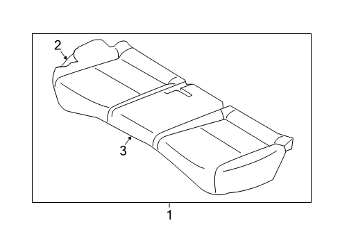 CUSHION ASSY-RR SEAT Diagram for 89100K0BA0SV8