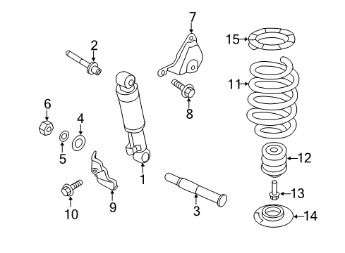 Shock Absorber Assembly Diagram for 553102W100