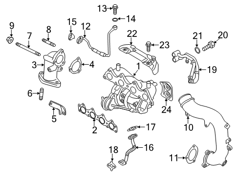 Turbocharger Diagram for 282312B700
