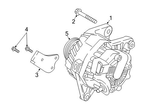 Alternator Assembly Diagram for 373002E240