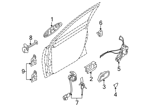 Striker Assembly-Door Diagram for 8135025001