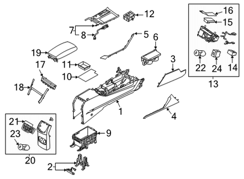 AIR VENTILATOR ASSY Diagram for 97040F6AA0