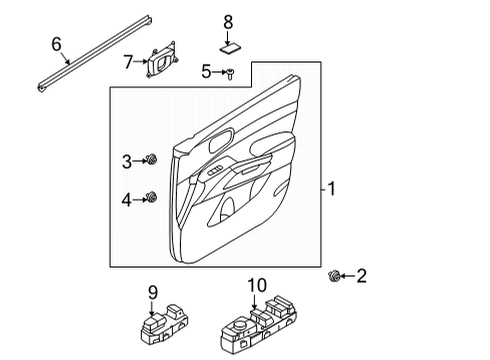 PANEL ASSY-FRONT DOO Diagram for 82308P2050MR8