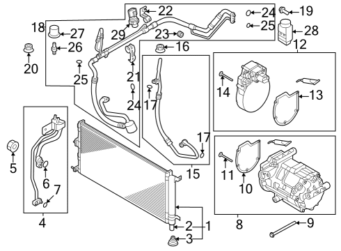 CLIP-AIRCON COOLER L Diagram for 97785AT000