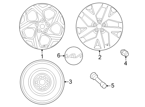 Aluminium Wheel Assembly Diagram for 52910P1300