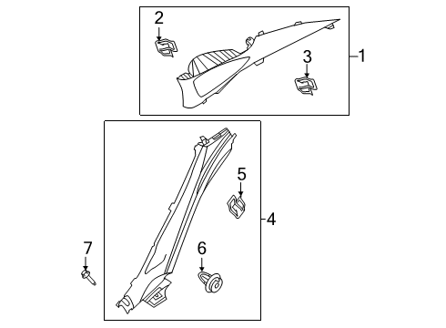 TRIM ASSY-RR WHEEL H Diagram for 85895J6000BNH