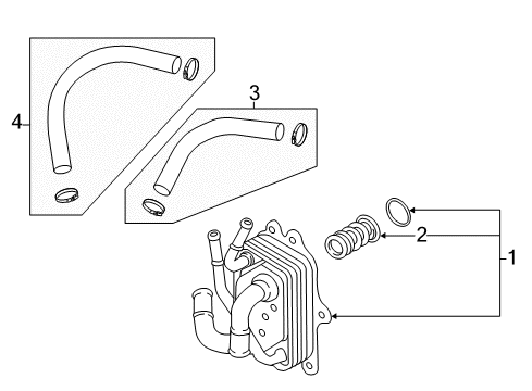 Hose Assembly-Oil COOLIN Diagram for 25420F2500
