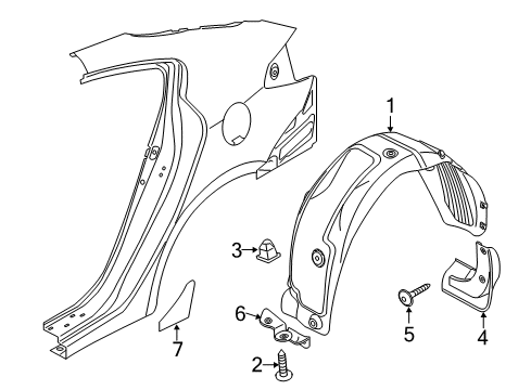 Rear Wheel Guard Assembly Diagram for 86821B0000