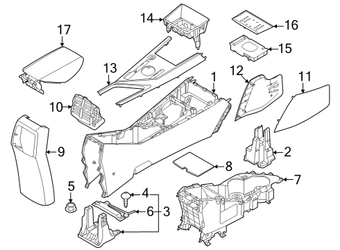 BRACKET ASSY-FLOOR C Diagram for 84635AT010
