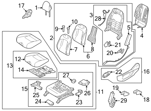 DUCT-FRONT CUSHION Diagram for 88190P1000