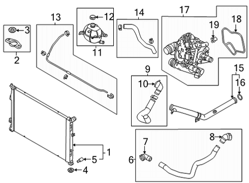 RESERVOIR & HOSE ASSY Diagram for 25430P2500