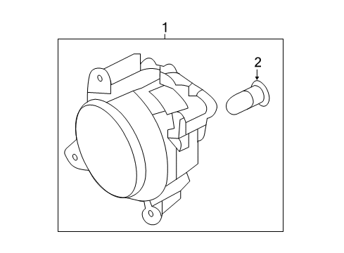 Lamp Assembly-Front Fog Diagram for 92201B0600