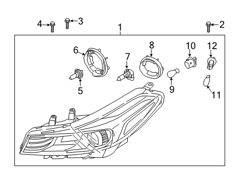 Lamp Assembly-Head,Lh Diagram for 92101B0711