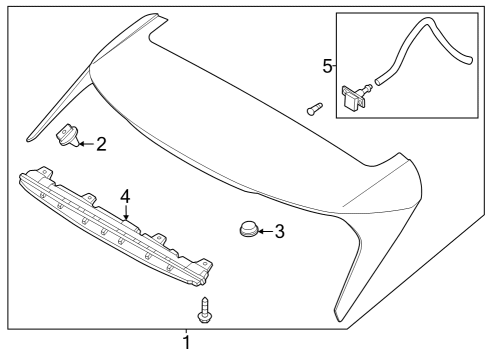 SPOILER ASSY-RR Diagram for 87210P1000UD