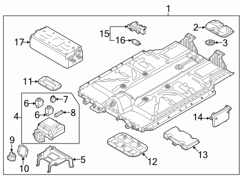 BRACKET-POWER RELAY Diagram for 37554AO000