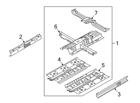 REINFORCEMENT ASSY-C Diagram for 65130M7010