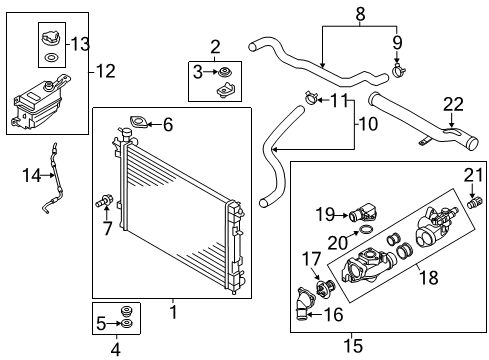 Thermostat Assembly Diagram for 255003C140